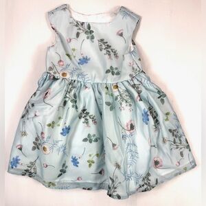 NWOT PASTOURELLE BY PIPPA & JULIE Baby Girls’ Floral Satin Fit & Flare Dress 12M